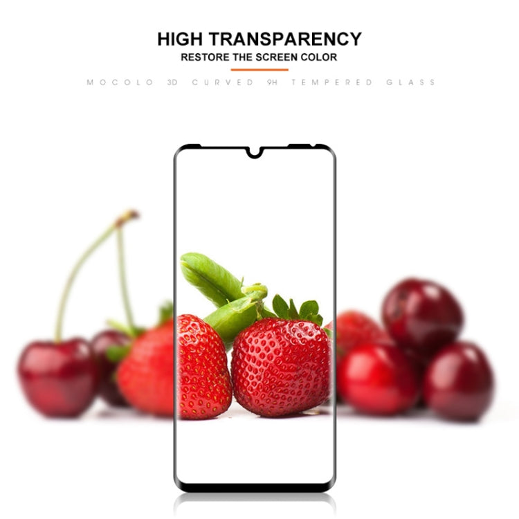 mocolo 0.33mm 9H 3D Full Glue Curved Full Screen Tempered Glass Film for Huawei P30 Pro (Black)