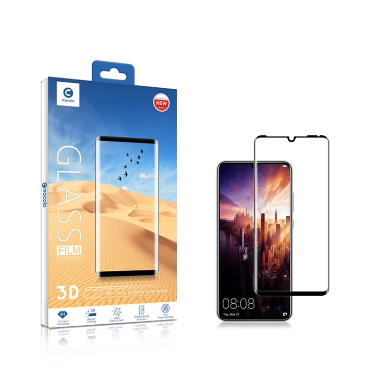 mocolo 0.33mm 9H 3D Full Glue Curved Full Screen Tempered Glass Film for Huawei P30 Pro (Black)