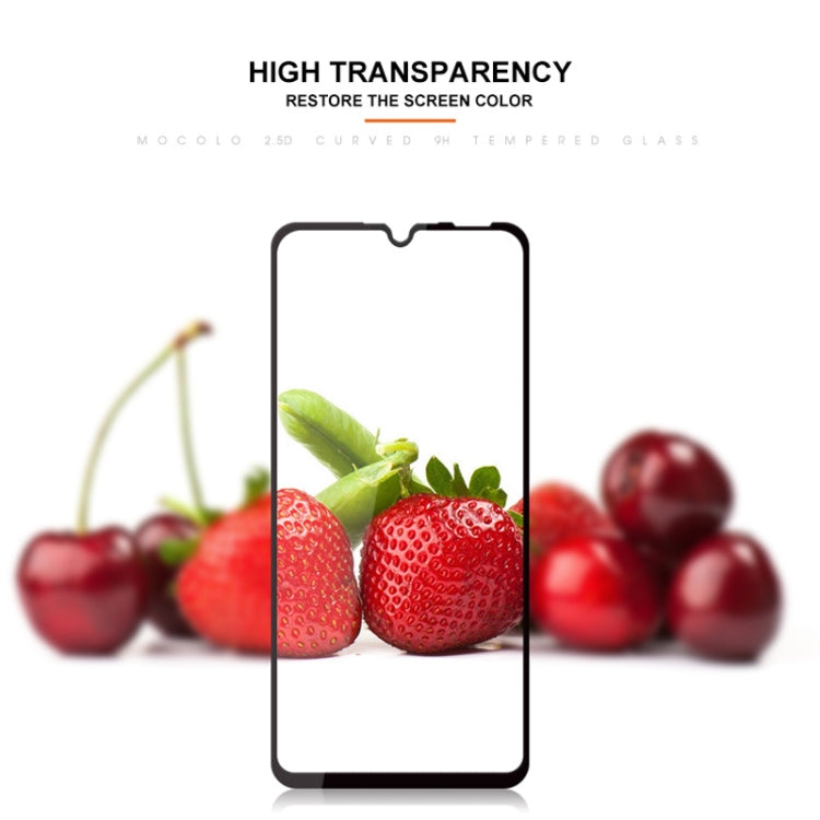 mocolo 0.33mm 9H 2.5D Full Glue Silk Print Tempered Glass Film for Huawei P30 (Black)