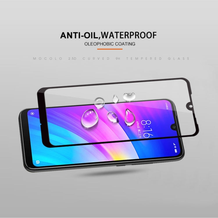 mocolo 0.33mm 9H 2.5D Full Glue Tempered Glass Film for Xiaomi Redmi 7 (Black)