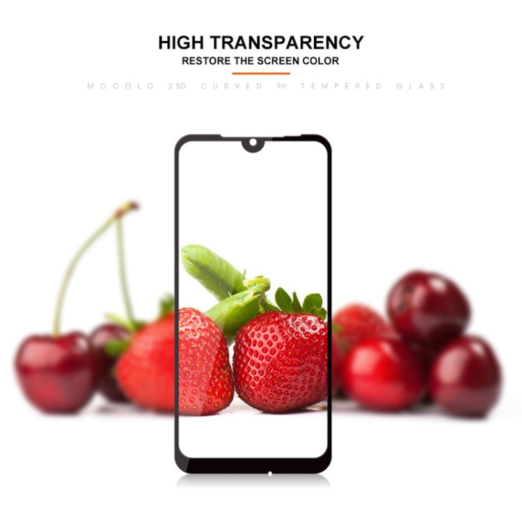 mocolo 0.33mm 9H 2.5D Full Glue Tempered Glass Film for Xiaomi Redmi 7 (Black)