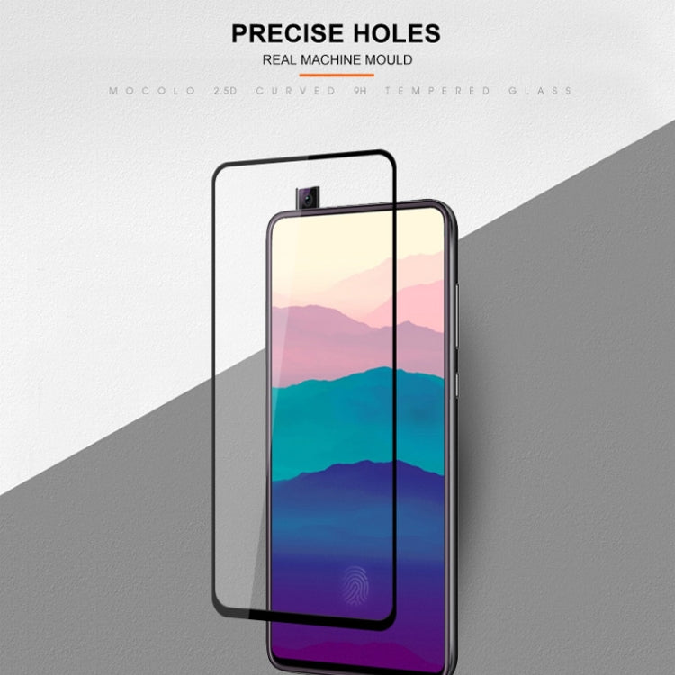 mocolo 0.33mm 9H 2.5D Full Glue Tempered Glass Film for Galaxy A90 (Black)