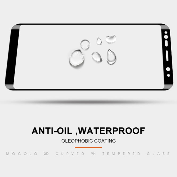 mocolo 0.33mm 9H 3D Curved Full Screen Tempered Glass Film for Galaxy S9 (Black)