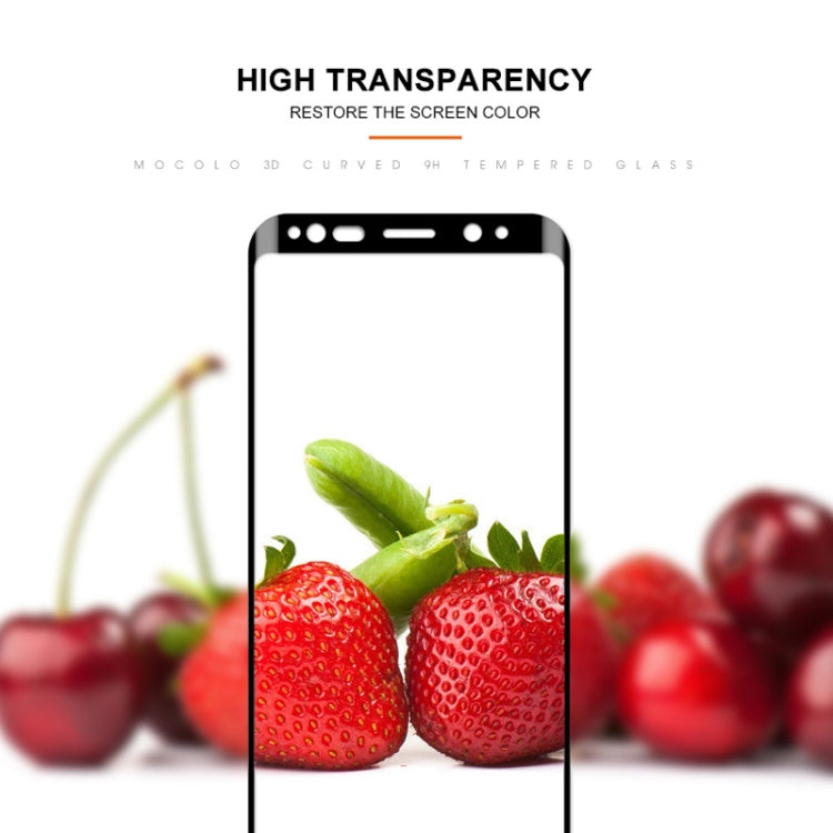 mocolo 0.33mm 9H 3D Curved Full Screen Tempered Glass Film for Galaxy S9+ (Black)