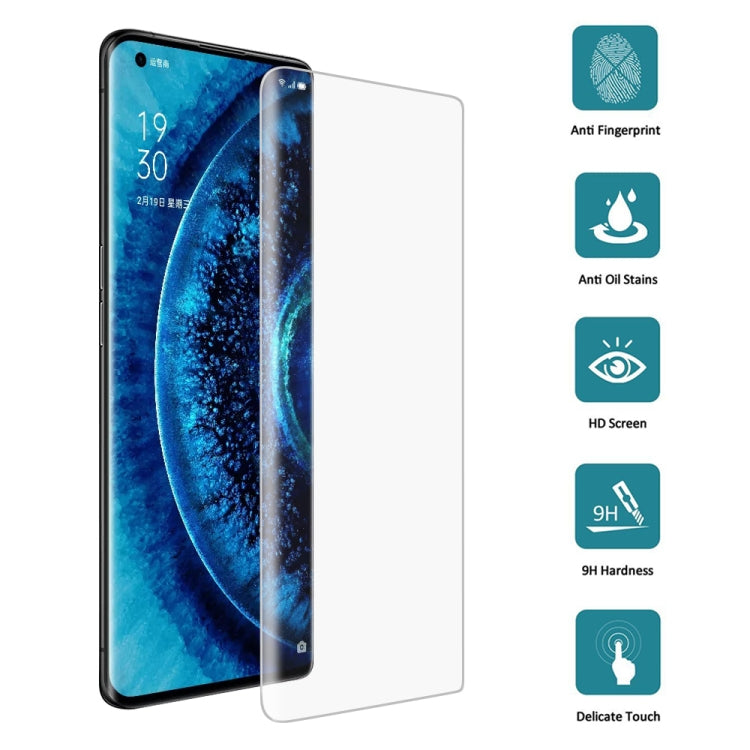 For OPPO Find X2 Pro 9H HD 3D Curved Edge Tempered Glass Film