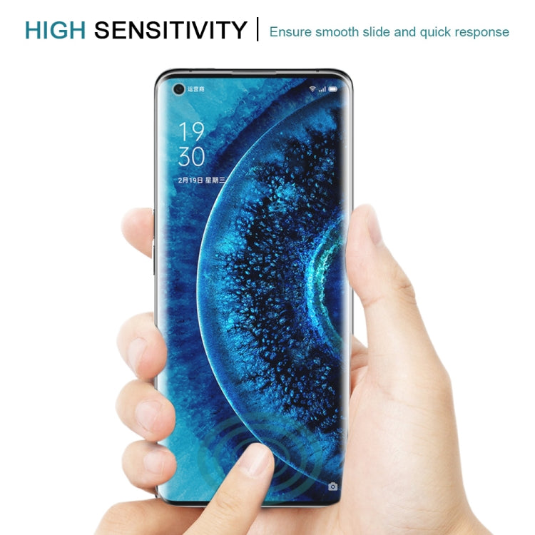25 PCS For OPPO Find X2 Pro 9H HD 3D Curved Edge Tempered Glass Film
