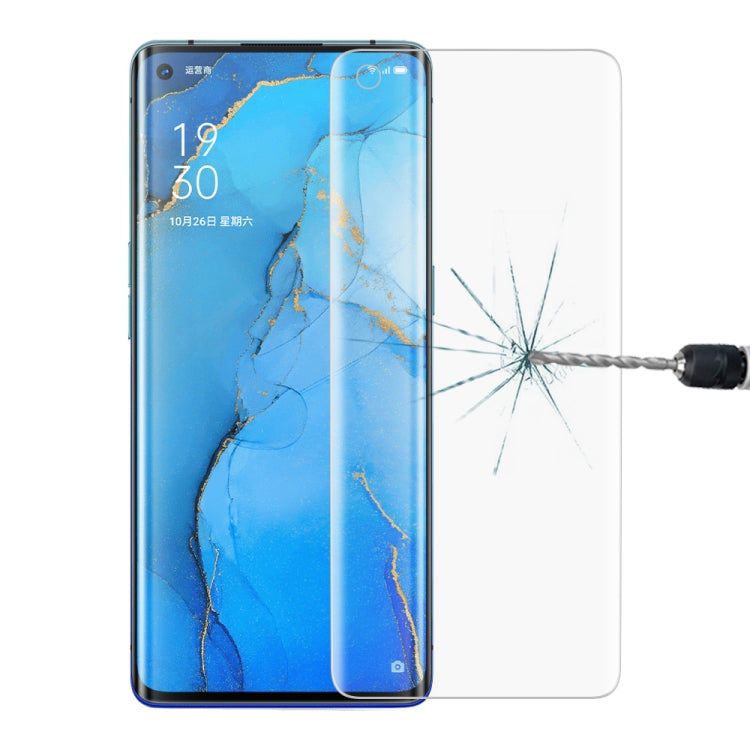 For OPPO Reno3 Pro 9H HD 3D Curved Edge Tempered Glass Film
