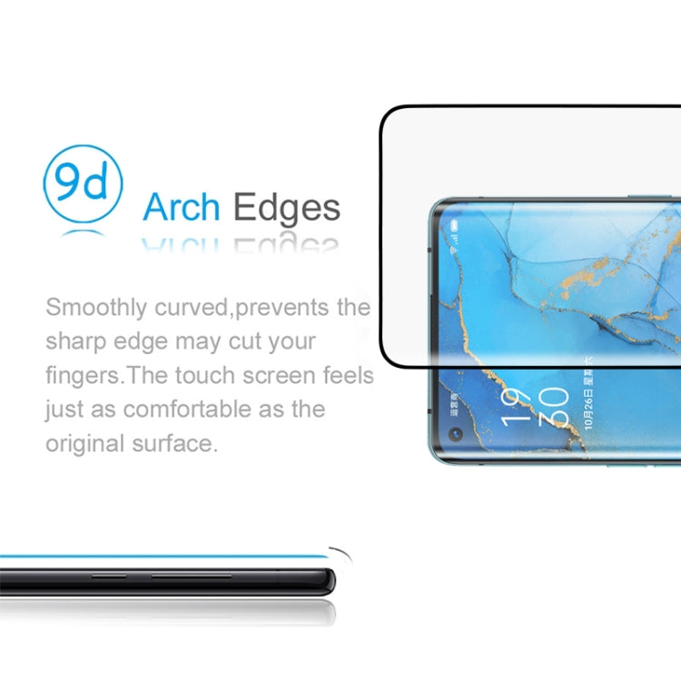 For OPPO Reno3 Pro 9H HD 3D Curved Edge Tempered Glass Film