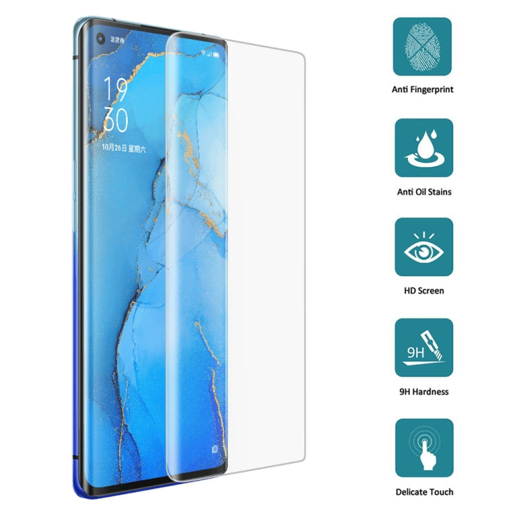 For OPPO Reno3 Pro 9H HD 3D Curved Edge Tempered Glass Film