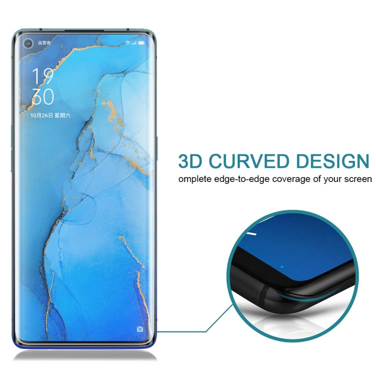 For OPPO Reno3 Pro 9H HD 3D Curved Edge Tempered Glass Film