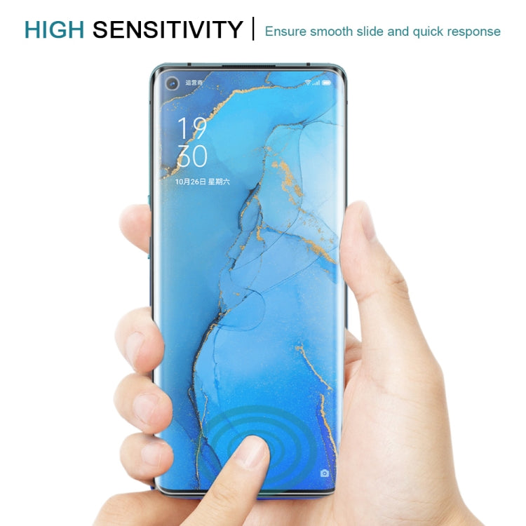 25 PCS For OPPO Reno3 Pro 9H HD 3D Curved Edge Tempered Glass Film