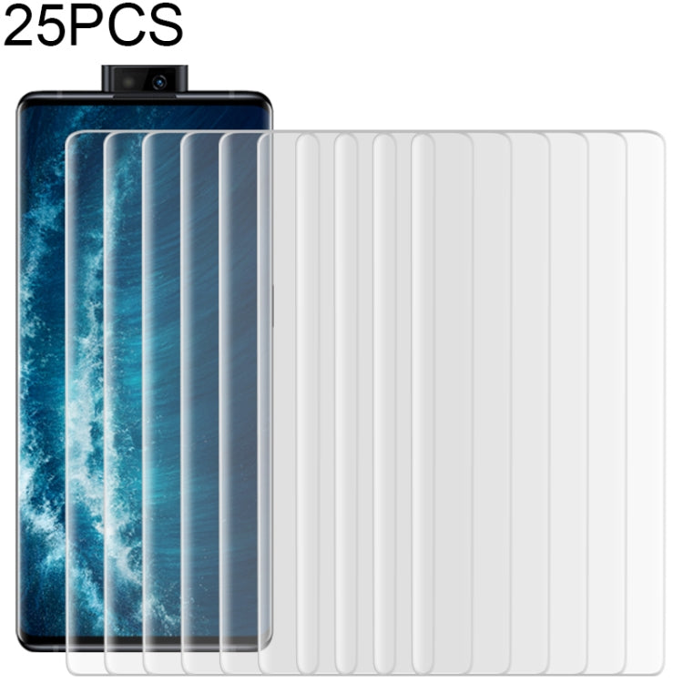 25 PCS For Vivo NEX 3S 5G 9H HD 3D Curved Edge Tempered Glass Film