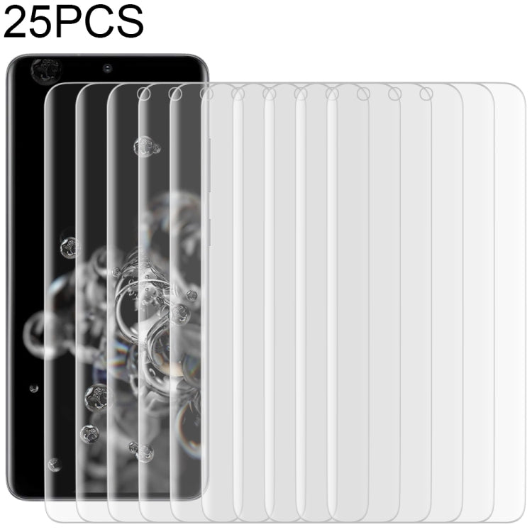 For Galaxy S20 Ultra 25pcs 9H HD 3D Curved Edge Tempered Glass Film (Transparent)