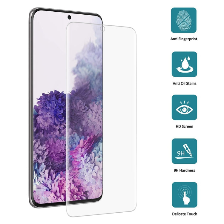 For Galaxy S20+ 9H HD 3D Curved Edge Tempered Glass Film (Transparent)