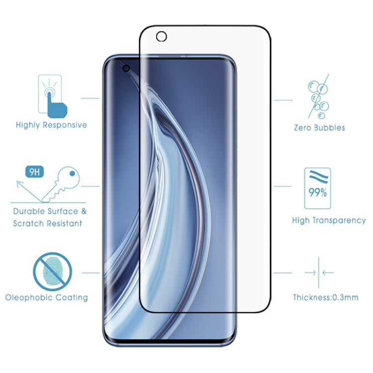 For Xiaomi Mi 10 Pro 5G 9H HD 3D Curved Edge Tempered Glass Film