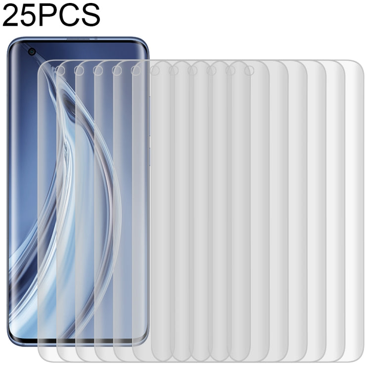 25 PCS For Xiaomi Mi 10 Pro 5G 9H HD 3D Curved Edge Tempered Glass Film