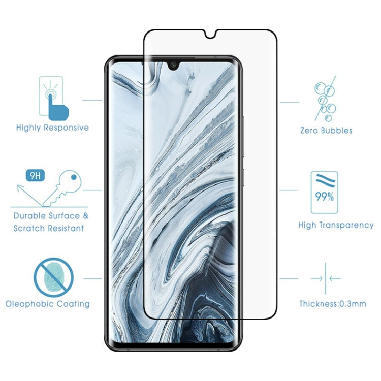 For Xiaomi Mi Note 10 9H HD 3D Curved Edge Tempered Glass Film
