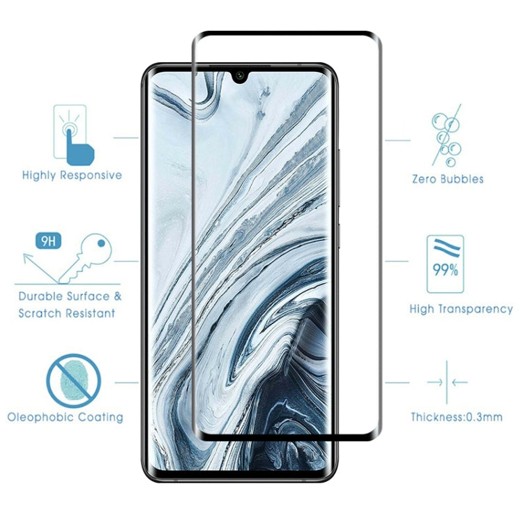For Xiaomi Mi Note 10 Pro 9H HD 3D Curved Edge Tempered Glass Film