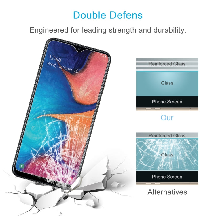 For Samsung Galaxy A20 10 PCS 0.26mm 9H 2.5D Tempered Glass Film