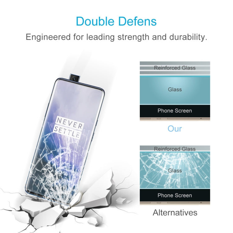 100 PCS 0.26mm 9H 2.5D Tempered Glass Film for OnePlus 7 Pro