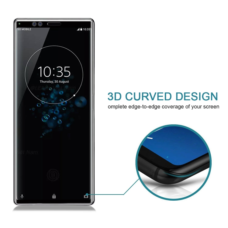 9H 3D Curved Full Screen Tempered Glass Film for Sony Xperia XZ4