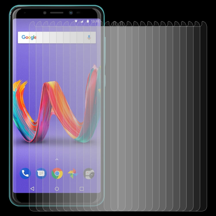 100 PCS For Wiko View 2 Plus 0.26mm 9H Surface Hardness 2.5D Tempered Glass Film Front Screen Protector