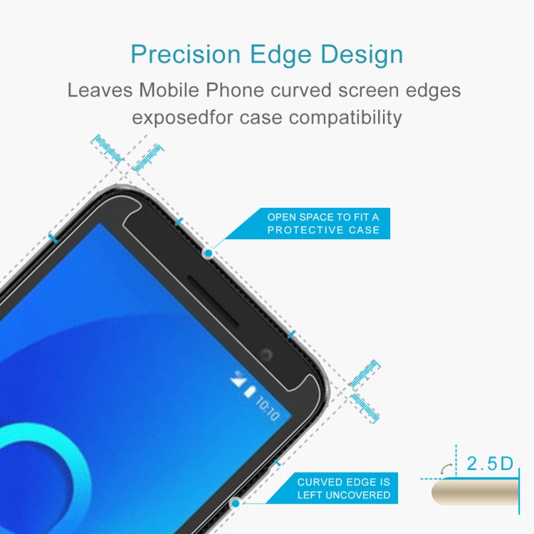 0.26mm 9H 2.5D Tempered Glass Film for Alcatel 1 5033