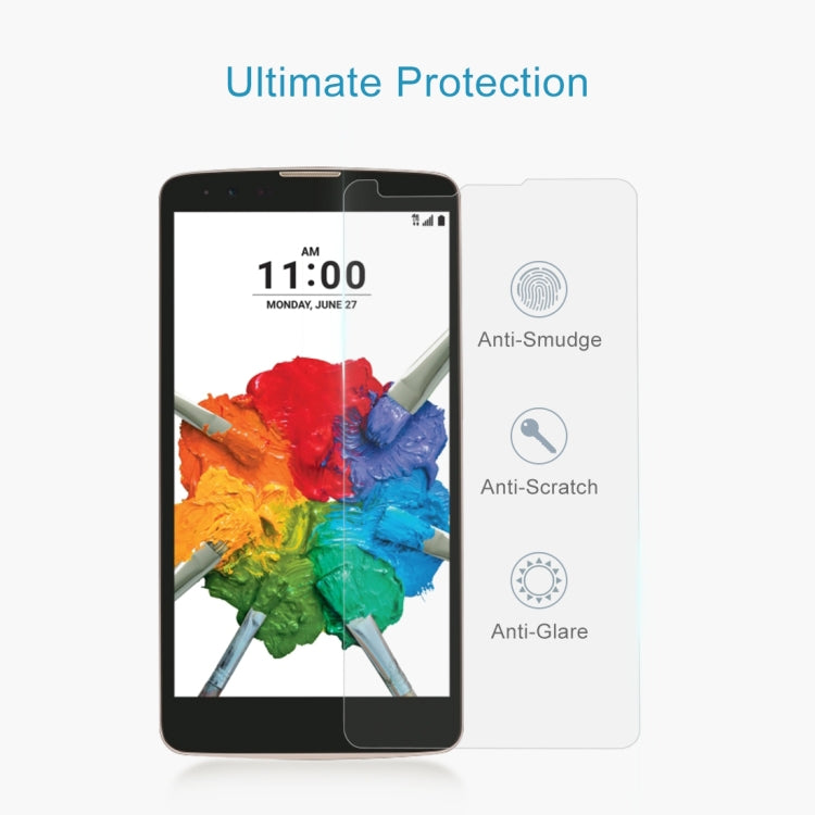 2 PCS 0.26mm 9H 2.5D Tempered Glass Film for LG Stylo 2 Plus / K550