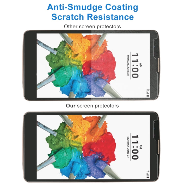 100 PCS 0.26mm 9H 2.5D Tempered Glass Film for LG Stylo 2 Plus / K550