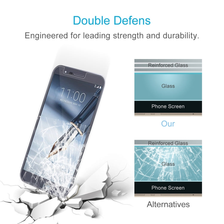 2 PCS 0.26mm 9H 2.5D Tempered Glass Film for LG Stylo 3 Plus