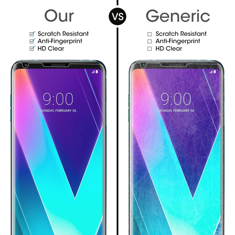 2 PCS 0.26mm 9H 2.5D Tempered Glass Film for LG V30S ThinQ