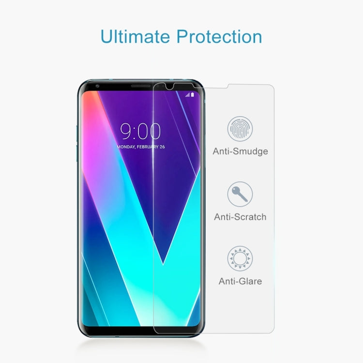 100 PCS 0.26mm 9H 2.5D Tempered Glass Film for LG V30S ThinQ