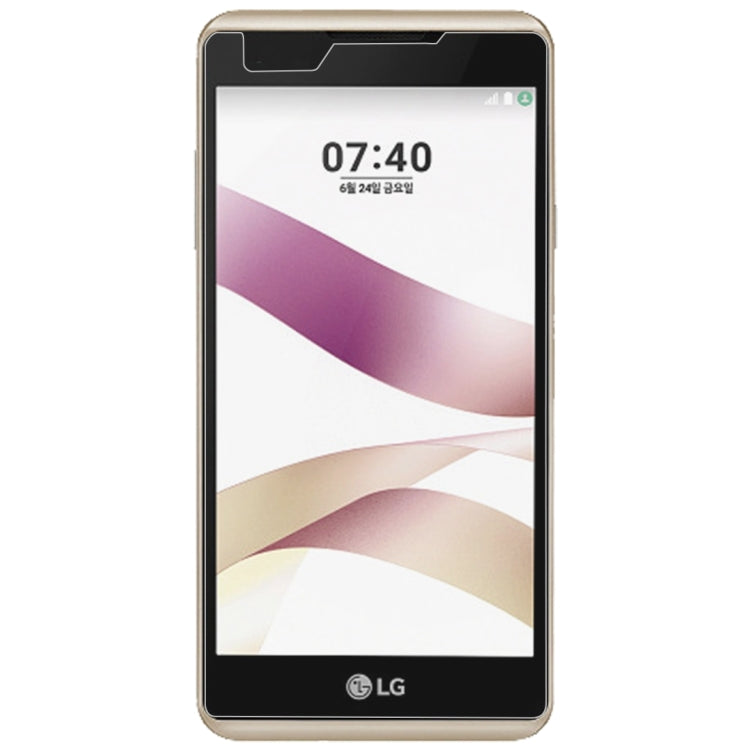 100 PCS 0.26mm 9H 2.5D Tempered Glass Film for LG X Skin