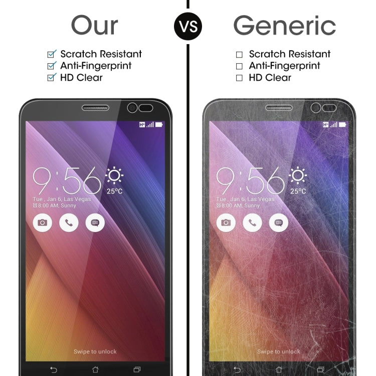 100 PCS 0.26mm 9H 2.5D Tempered Glass Film for Asus Zenfone Go ZB551KL