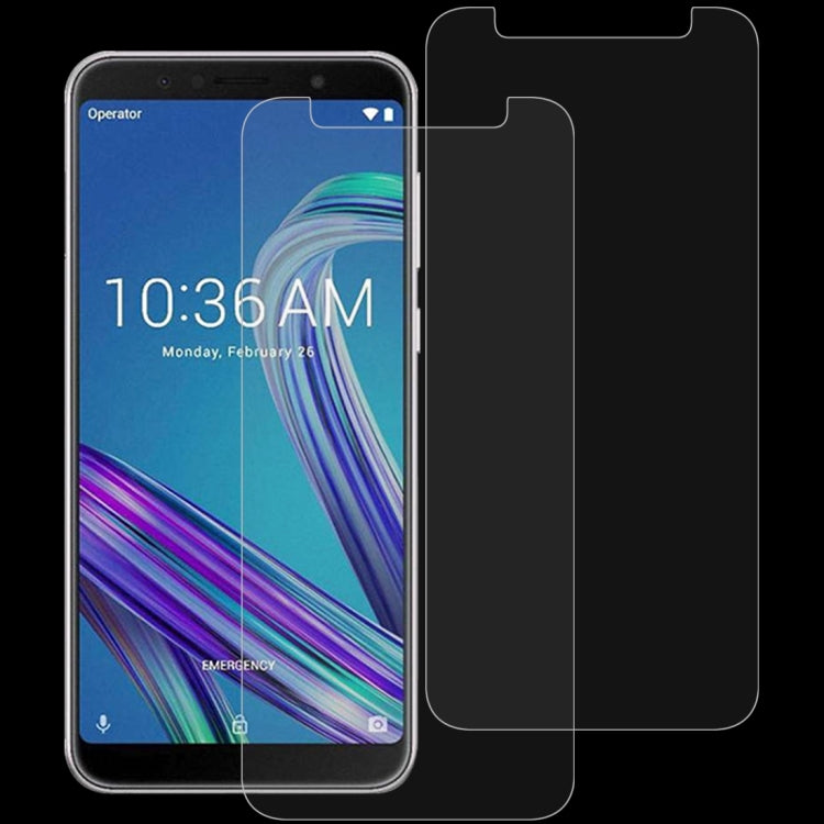 2 PCS 0.26mm 9H 2.5D Tempered Glass Film for Asus ZenFone Max Pro (M1) ZB601KL