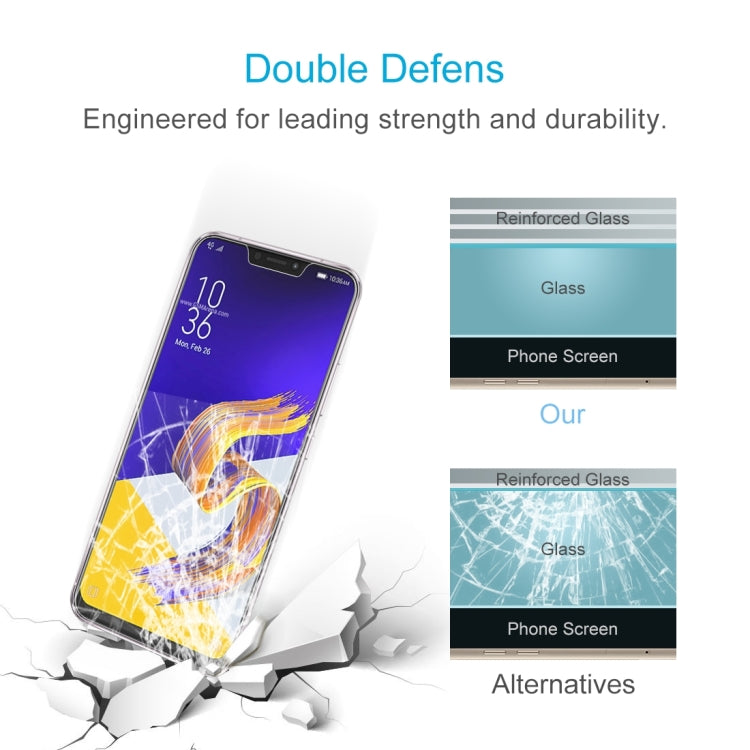 2 PCS 0.26mm 9H 2.5D Tempered Glass Film for Asus Zenfone 5z ZS620KL