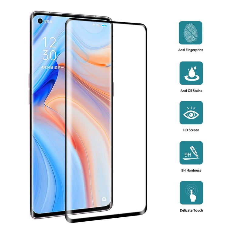 For OPPO Reno4 Pro 25 PCS 3D Curved Edge Full Screen Tempered Glass Film