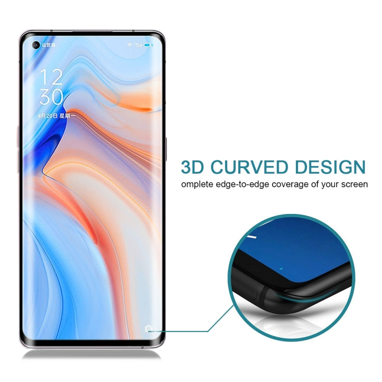 For OPPO Reno4 Pro 25 PCS 3D Curved Edge Full Screen Tempered Glass Film