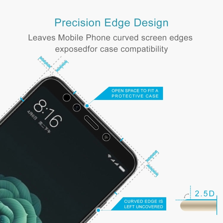 10 PCS 0.26mm 9H 2.5D Tempered Glass Film for Xiaomi Mi 6X & A2