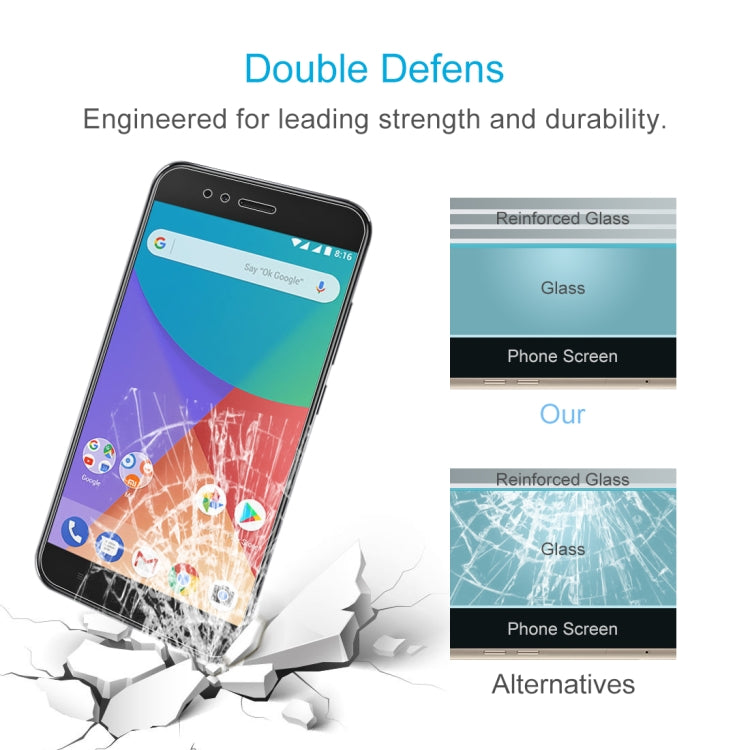 0.26mm 9H 2.5D Tempered Glass Film for Xiaomi Mi A1