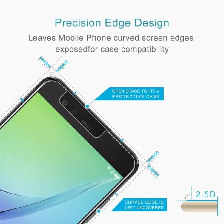 100 PCS 0.26mm 9H 2.5D Tempered Glass Film for Huawei nova Lite