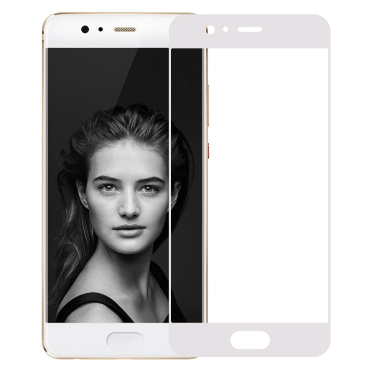 For Huawei  P10 Plus 0.3mm 9H Surface Hardness 3D Curved Silk-screen Full Screen Tempered Glass Screen Protector (White)