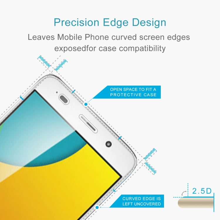 100 PCS 0.26mm 9H 2.5D Tempered Glass Film for Huawei Y6 II