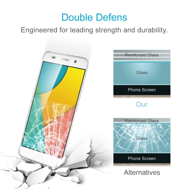 100 PCS 0.26mm 9H 2.5D Tempered Glass Film for Huawei Y6 II