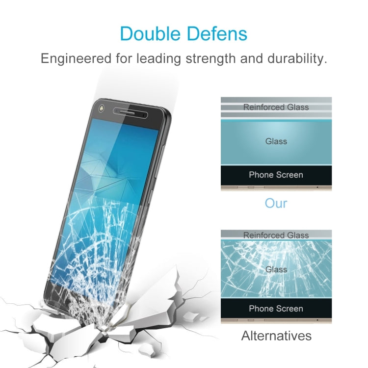 100 PCS 0.26mm 9H 2.5D Tempered Glass Film for Huawei Honor 5