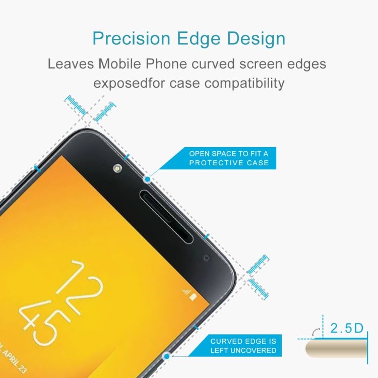 2 PCS 0.26mm 9H 2.5D Tempered Glass Film for Galaxy J7 Duo