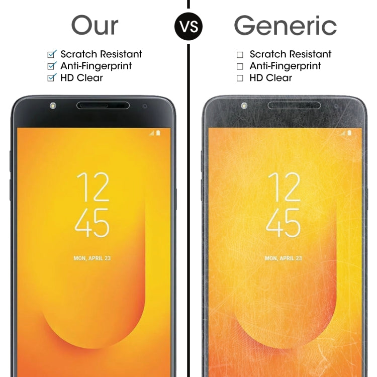 2 PCS 0.26mm 9H 2.5D Tempered Glass Film for Galaxy J7 Duo
