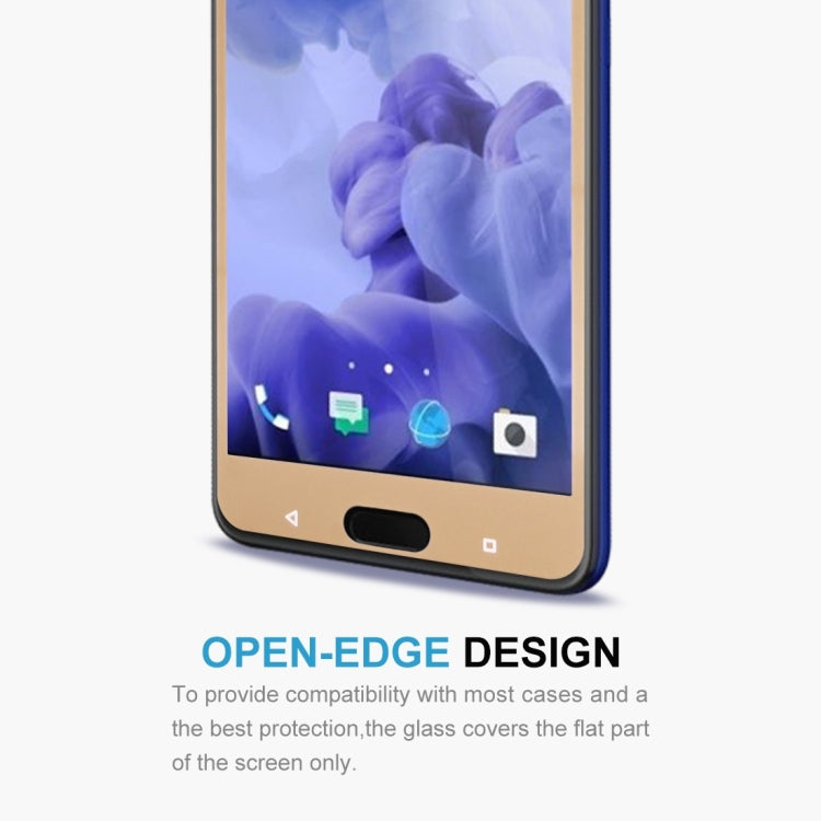 For HTC U Ultra 0.3mm 9H Surface Hardness 2.5D Curved Silk-screen Full Screen Tempered Glass Screen Protector