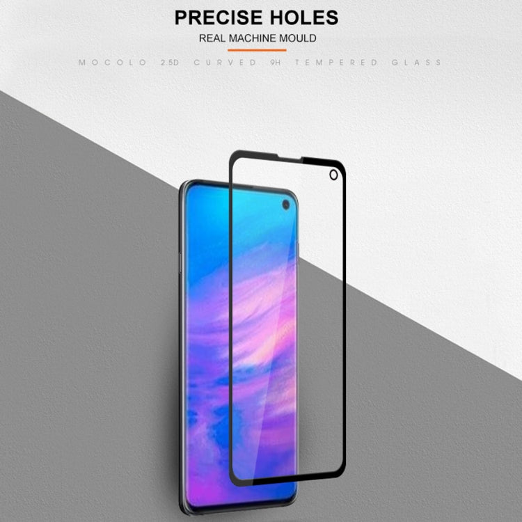 mocolo Full Glue 0.33mm 9H 2.5D Tempered Glass Film for Galaxy S10e(Black)
