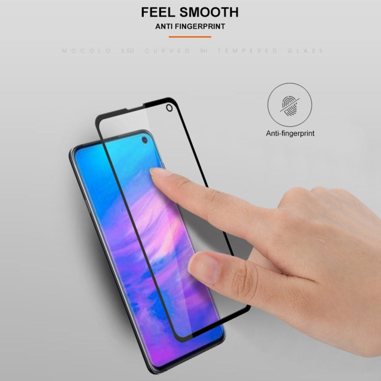 mocolo Full Glue 0.33mm 9H 2.5D Tempered Glass Film for Galaxy S10e(Black)